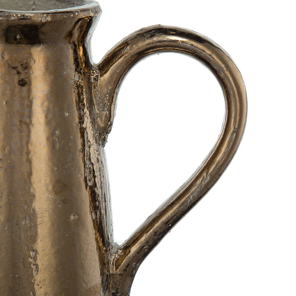 Candia - Terracotta Pitcher - Brown - Ceramic