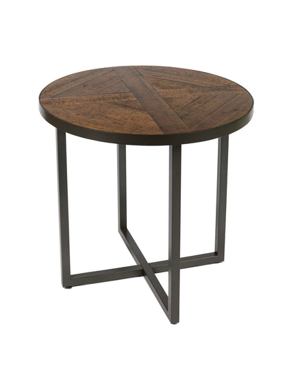 Faro - Round End Table - Brown
