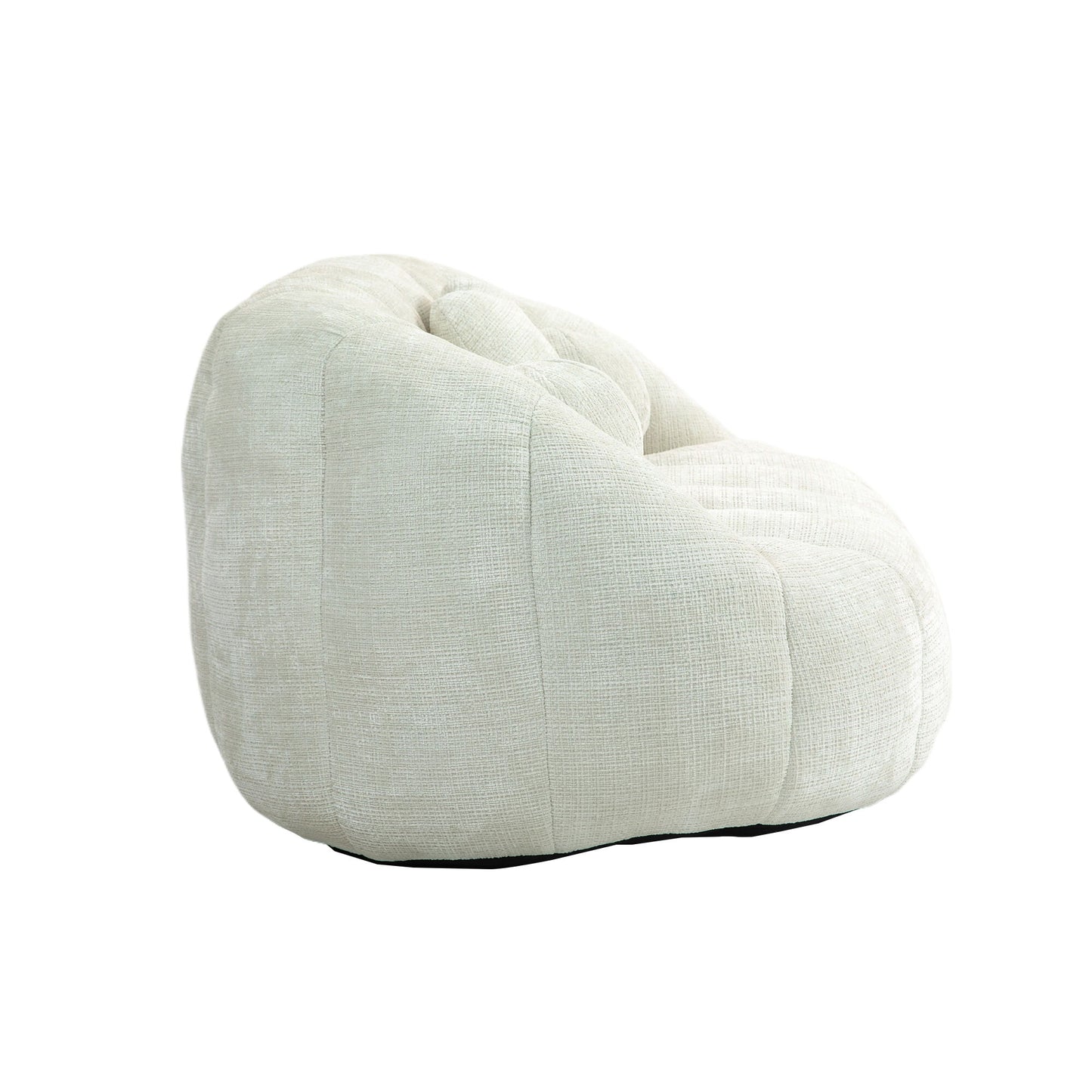 High Back Bean Bag Sofa Couch For Adults And Kids, Comfortable Lounger, Indoor & Outdoor Use - White