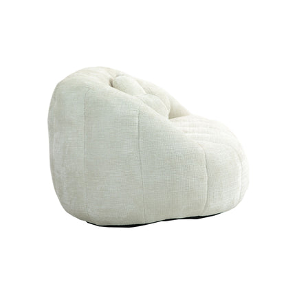High Back Bean Bag Sofa Couch For Adults And Kids, Comfortable Lounger, Indoor & Outdoor Use - White