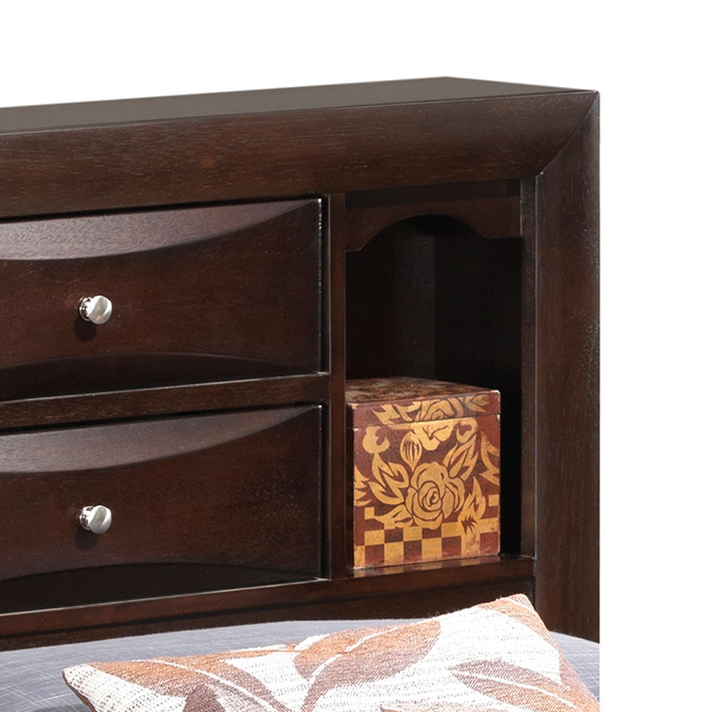 Marilla - King Storage Bed - Cappuccino