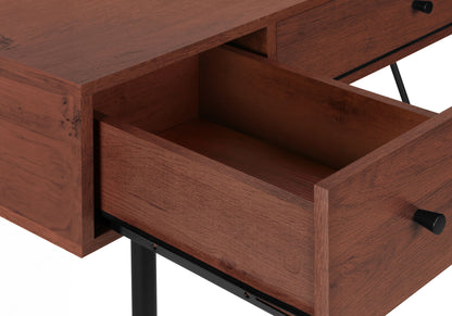 Computer Desk For Home Office, Laptop, Storage Drawers, Transitional - Cherry