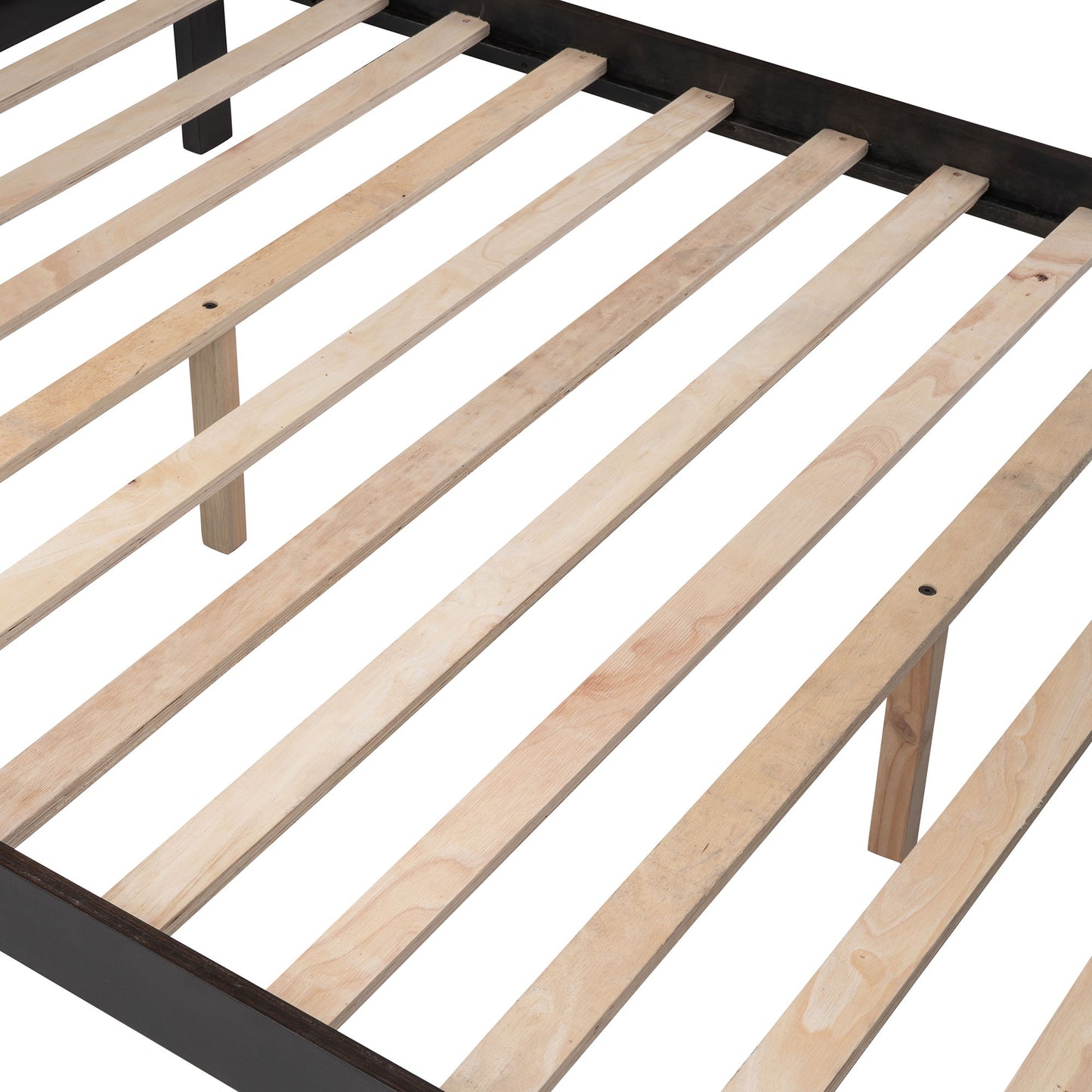 Twin Over Full Stairway Bunk Bed With Drawer, Storage And Guard Rail For Bedroom - Espresso