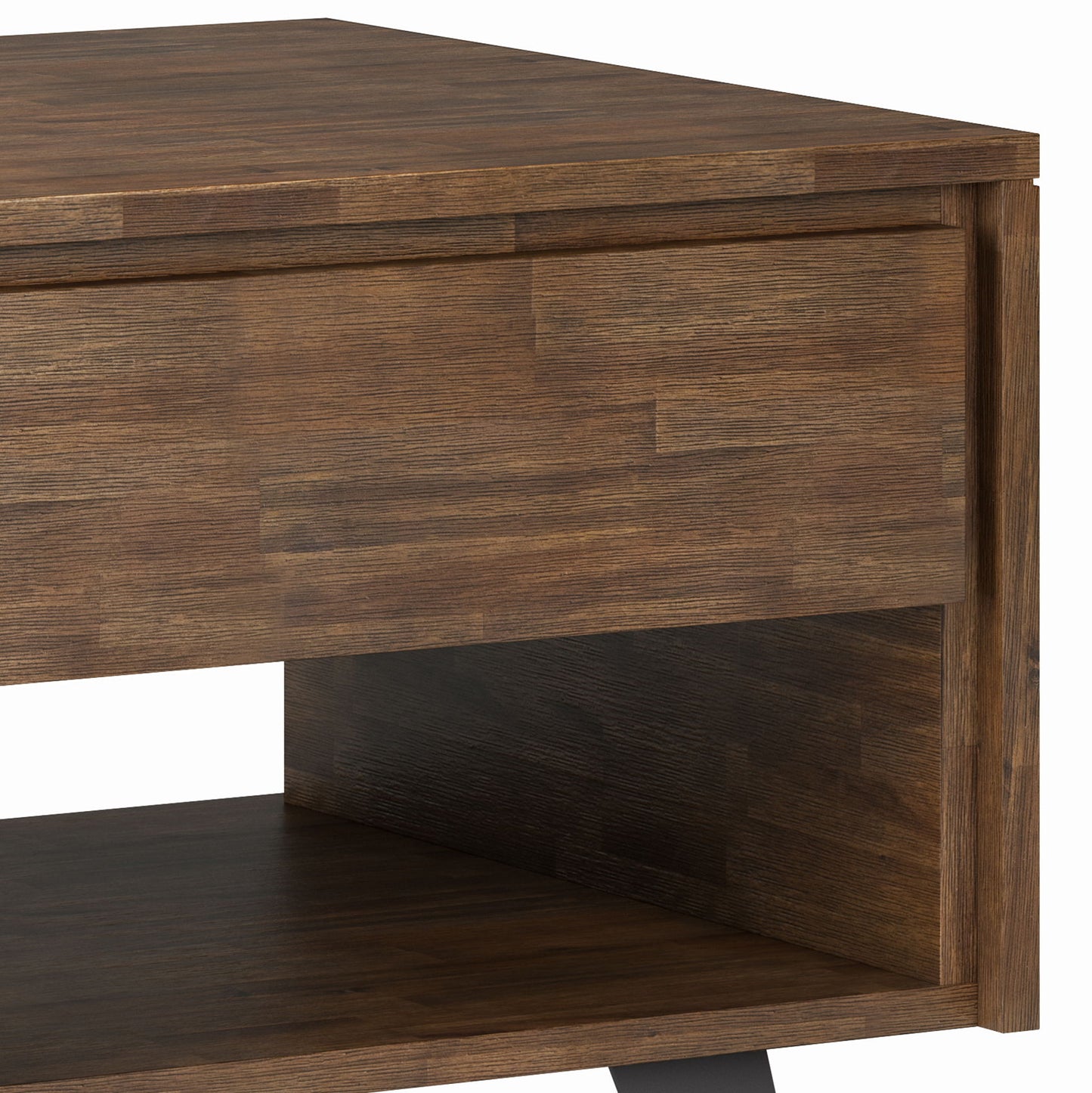 Lowry - End Table - Rustic Natural Aged Brown