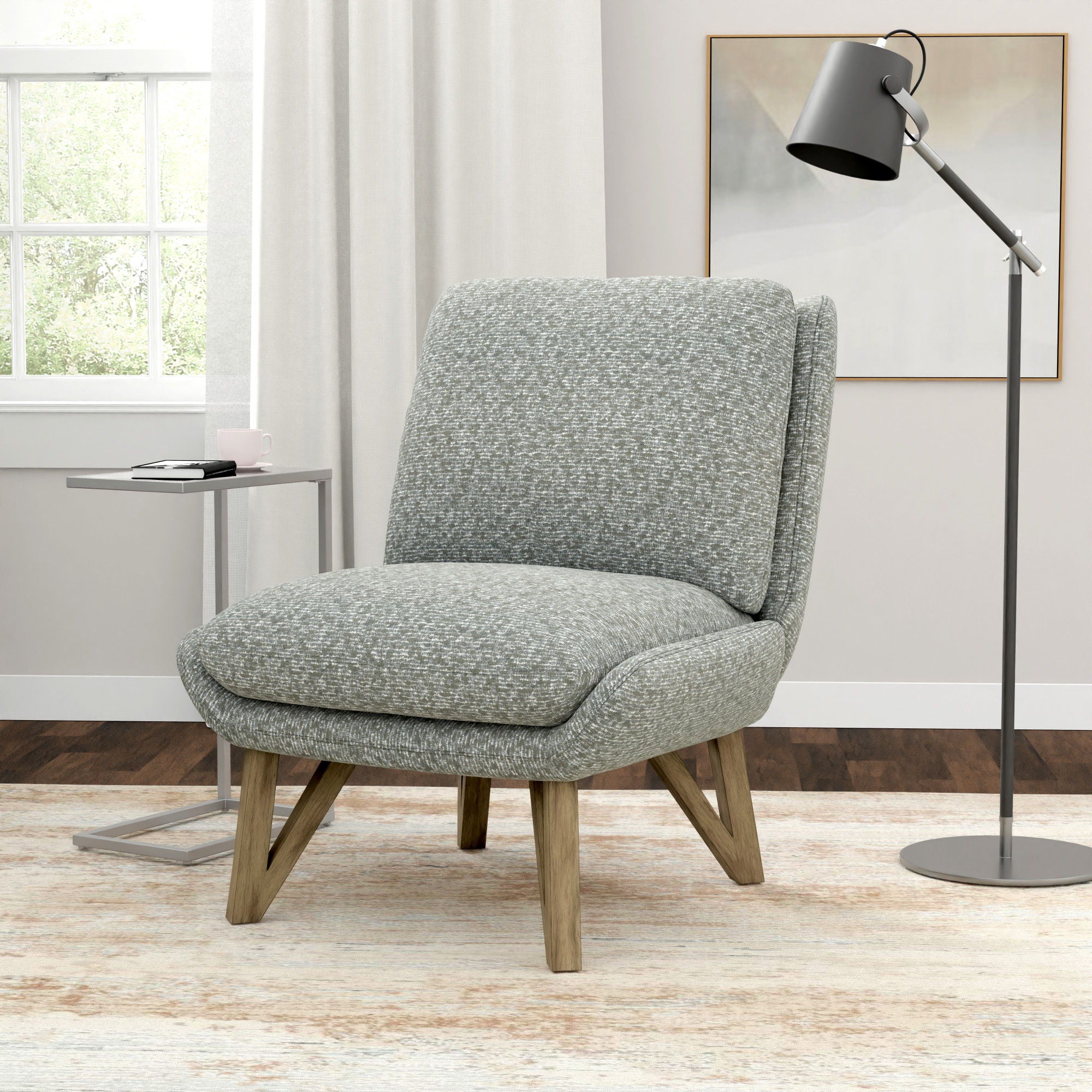 Emerse - Armless Accent Chair - Gray
