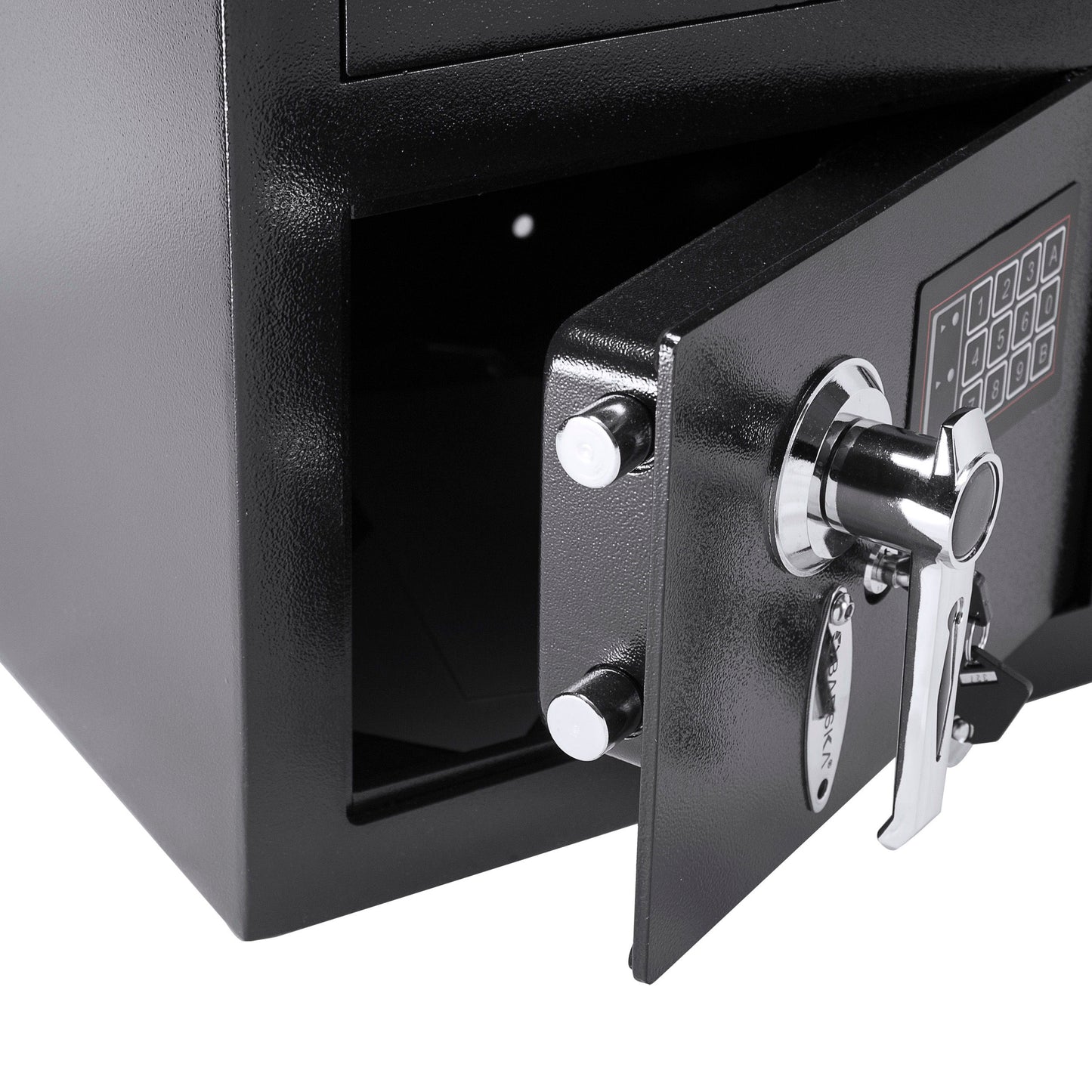 0 72 Cu Ft Keypad Depository Safe - Black