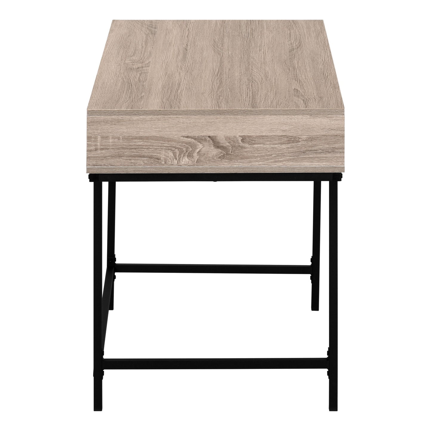 Computer Desk For Home Office, Laptop, Storage Drawers, Contemporary Versatile Placement - Taupe