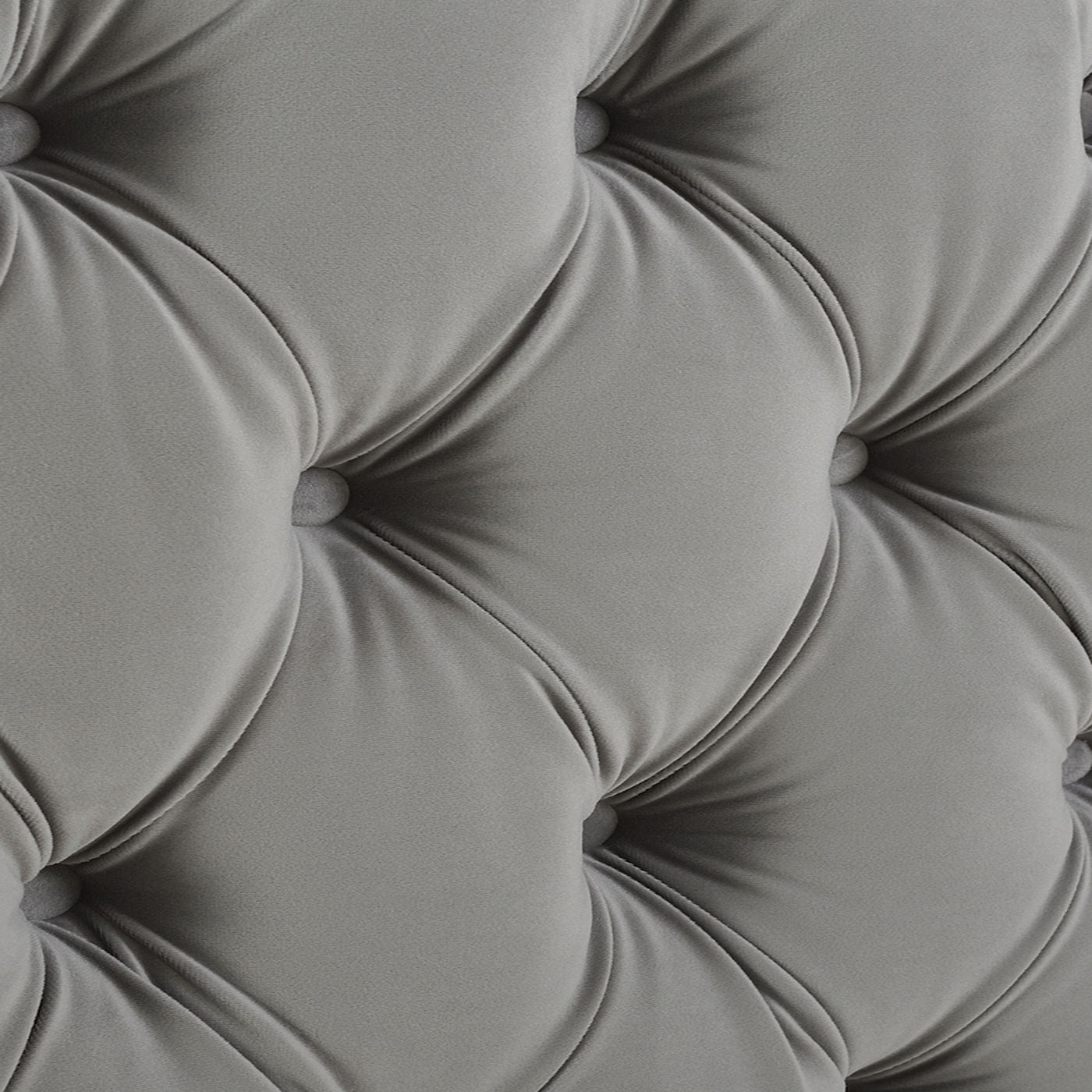 Brooklyn - King Tufted Panel Bed Headboard And Footboard Set - Opal Gray