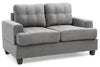 Cozy Transitional Loveseat - Gray