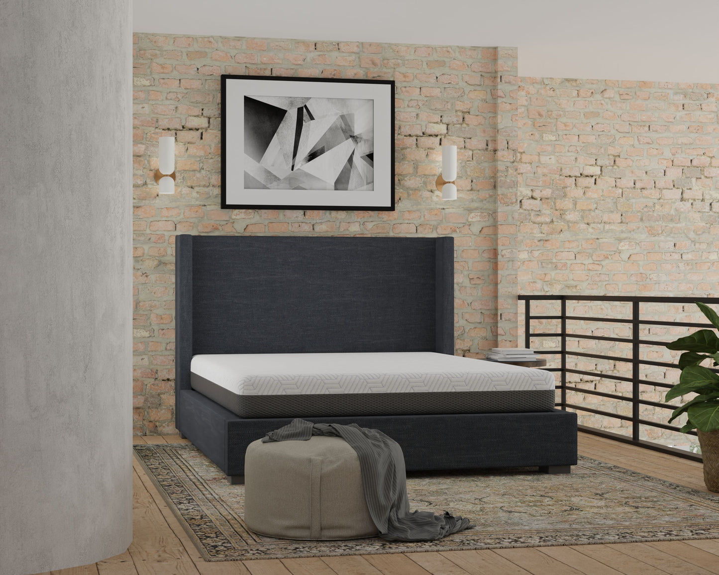 Pur Chill - 10" Full Medium Firm Mattress With Phase Change Cooling Fabric - White / Gray
