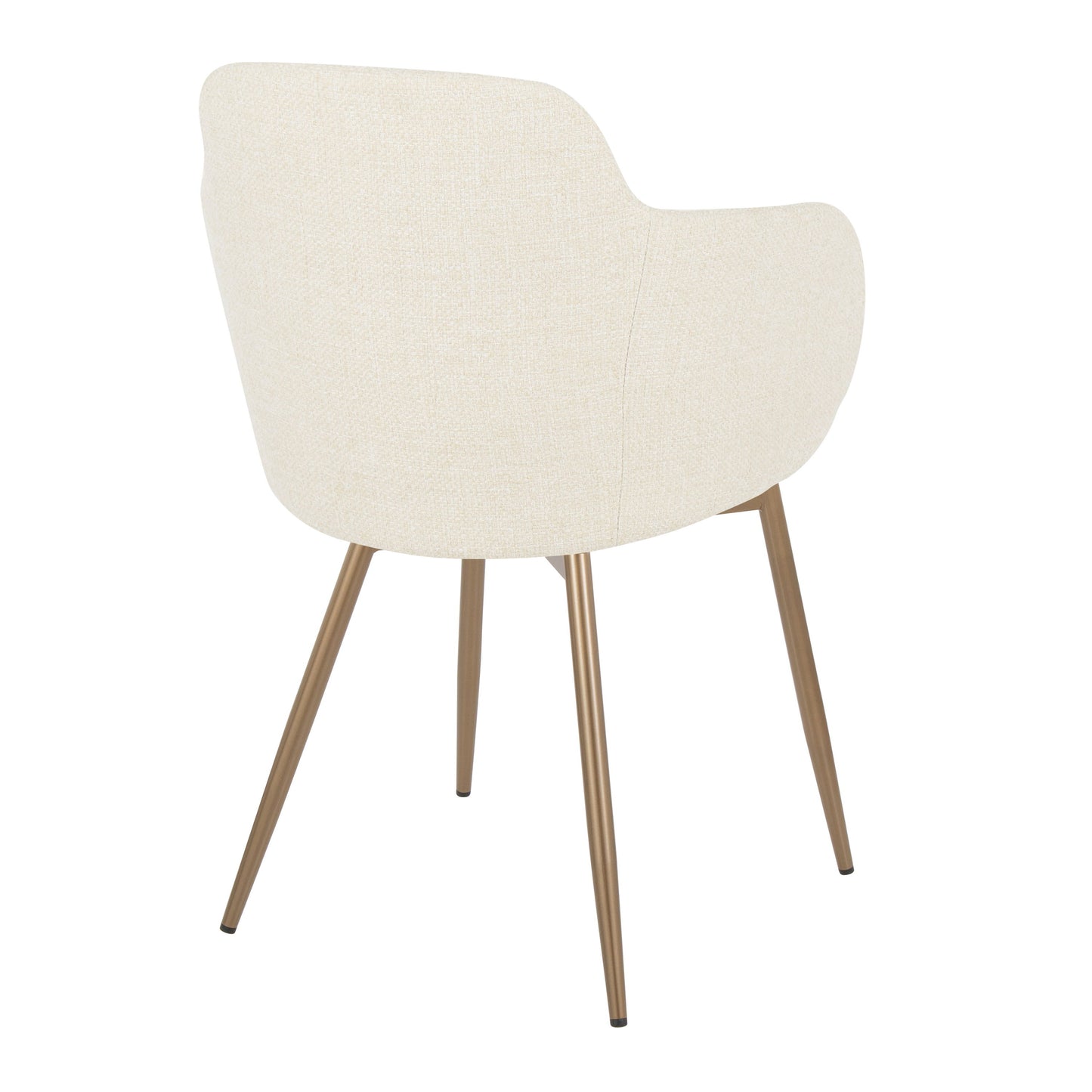 Boyne - Contemporary Chair (Set of 2) - Antique Copper / Cream