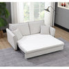Oren - Chenille Sleeper Sectional Sofa With Storage 2 Toss Pillows - Gray