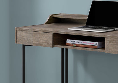 Computer Desk For Home Office, Laptop, Storage Drawers, Versatile Placement - Taupe