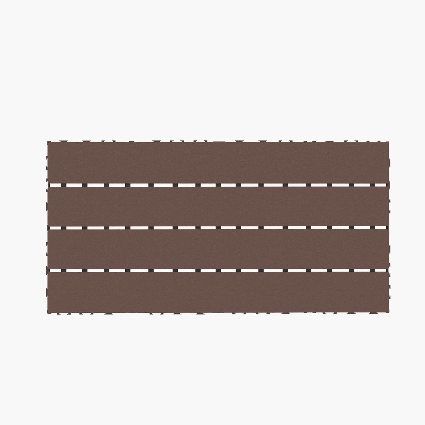 2Ft Patio Deck Tiles, Diy Module Interlocking Decking Tiles Floor Tile, Infinityluxe Flooring - Red / Brown
