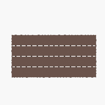 2Ft Patio Deck Tiles, Diy Module Interlocking Decking Tiles Floor Tile, Infinityluxe Flooring - Red / Brown