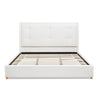 Miramar - King Cushion Back Headboard Platform Bed Frame - Antique White