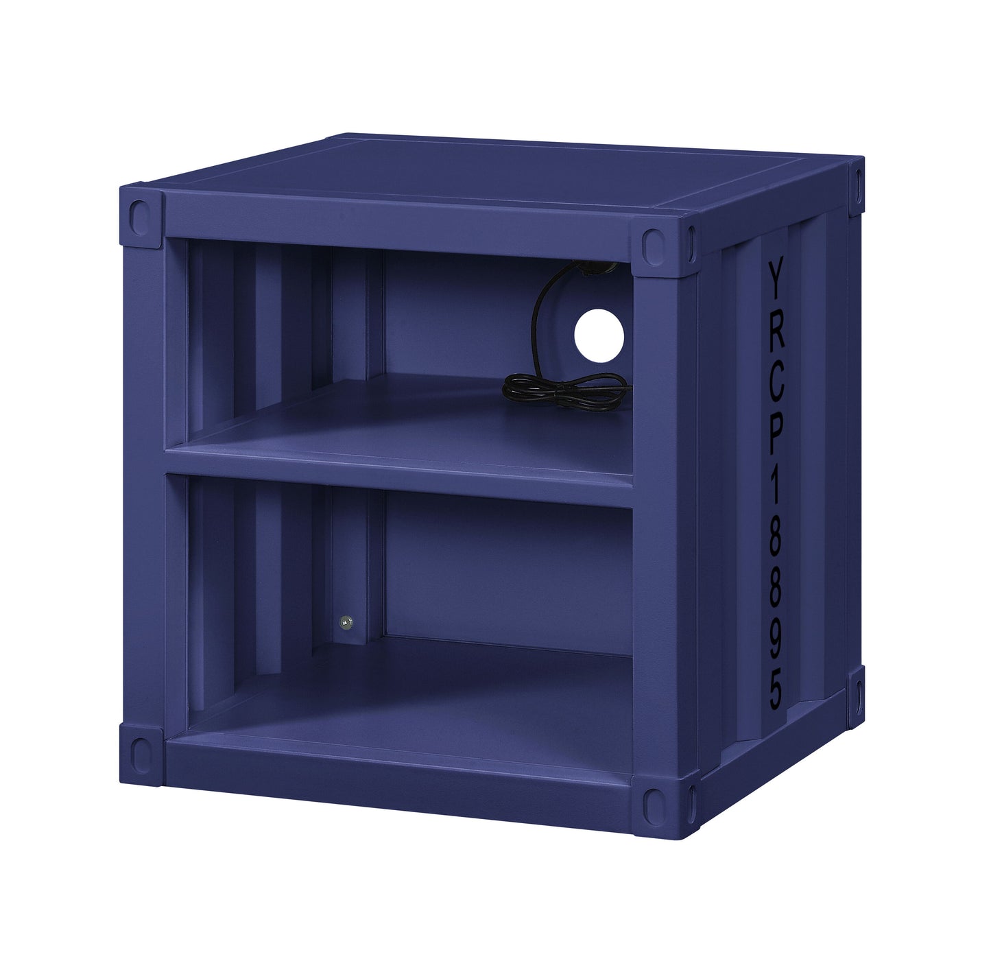 Cargo - Nightstand With USB - Blue