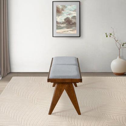 Keira - Bench - Brown / Light Gray