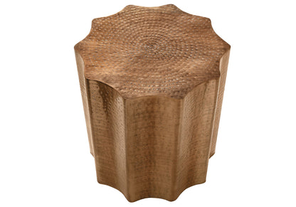 Drum Accent Side Table, Contemporary - Copper
