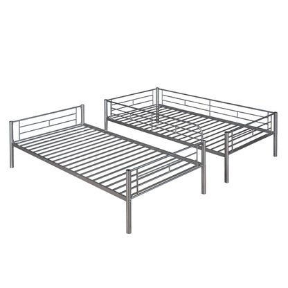Twin Over Twin Bunk Bed - Silver