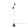 Cone - Contemporary Floor Lamp - Plated Nickel / Black