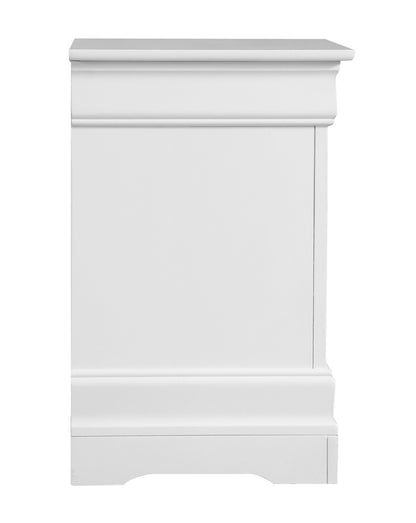 Louis Phillipe - Elegant Nightstand - White