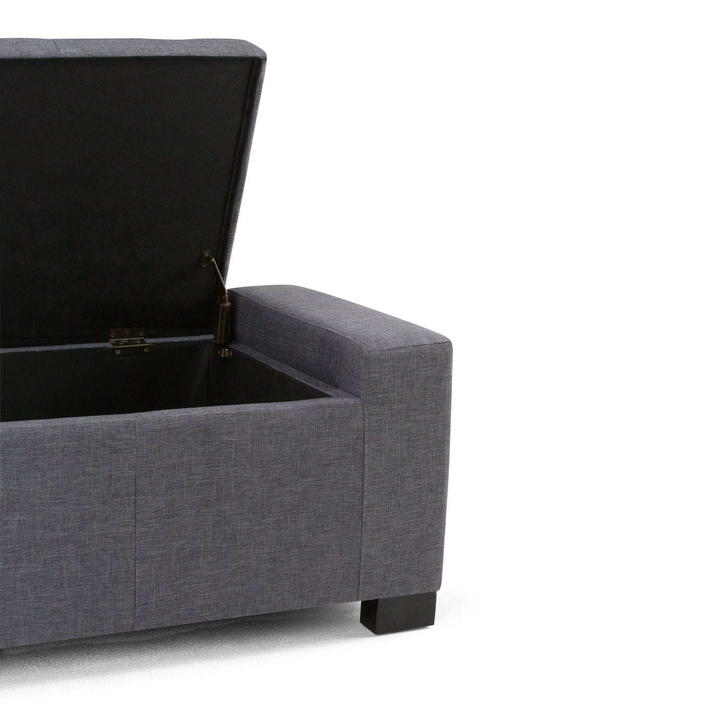 Laredo - Large Storage Ottoman - Slate Gray