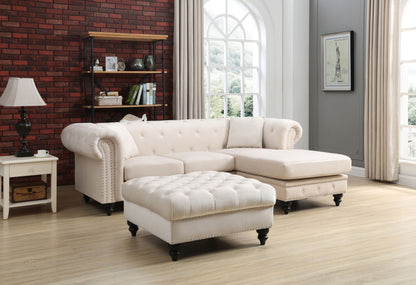 Nola - Sofa Chaise - Ivory