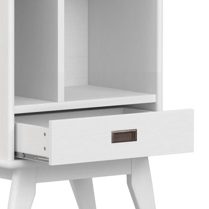 Draper - Mid Century Bookcase And Storage Unit - White