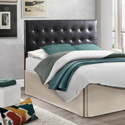 Super Nova - Queen Bed Upholstered Headboard - Black
