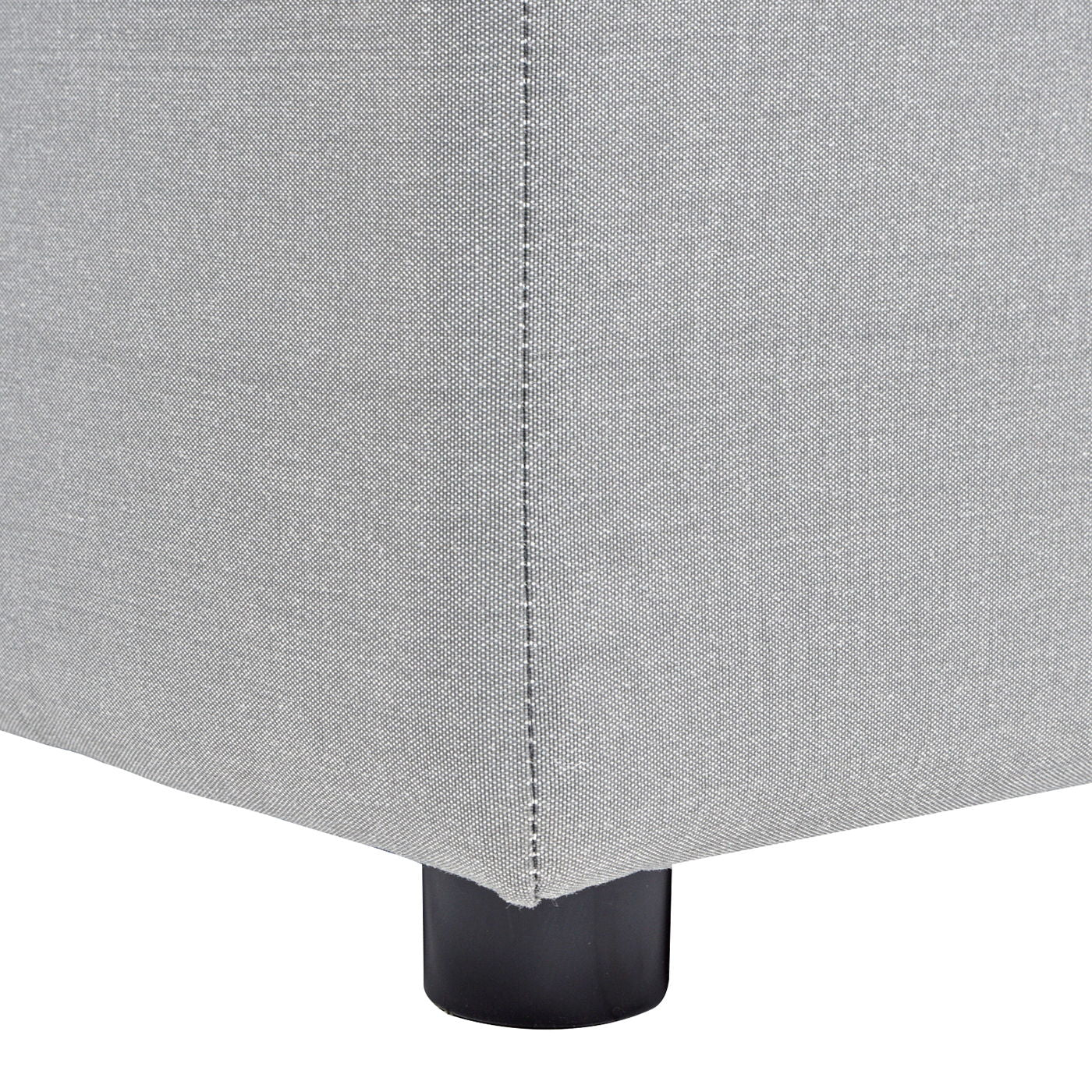 Cleo - Modular Upholstered Deep Seating Patio Armless Chair Axroma Olefin - Light Gray