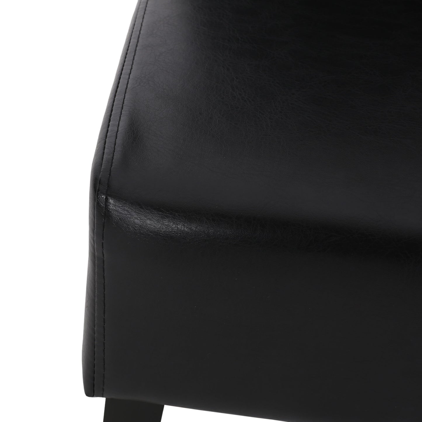 Contemporary Dining Chair (Set of 2) With Rubberwood Legs - Black