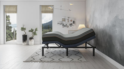 Copper Lux Hybrid - 14" Queen Mattress With Copper Infused Contouring Memory Comfort Layer And Supportive Coil System - Black / Gray