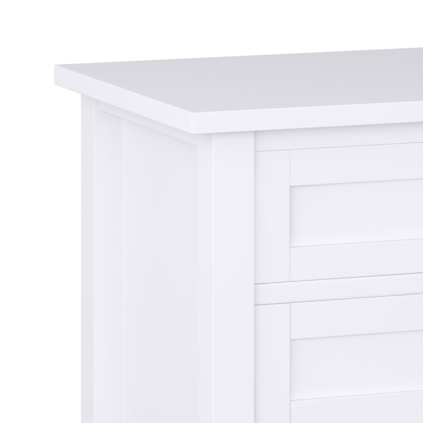 Warm Shaker - Bedside Table - White
