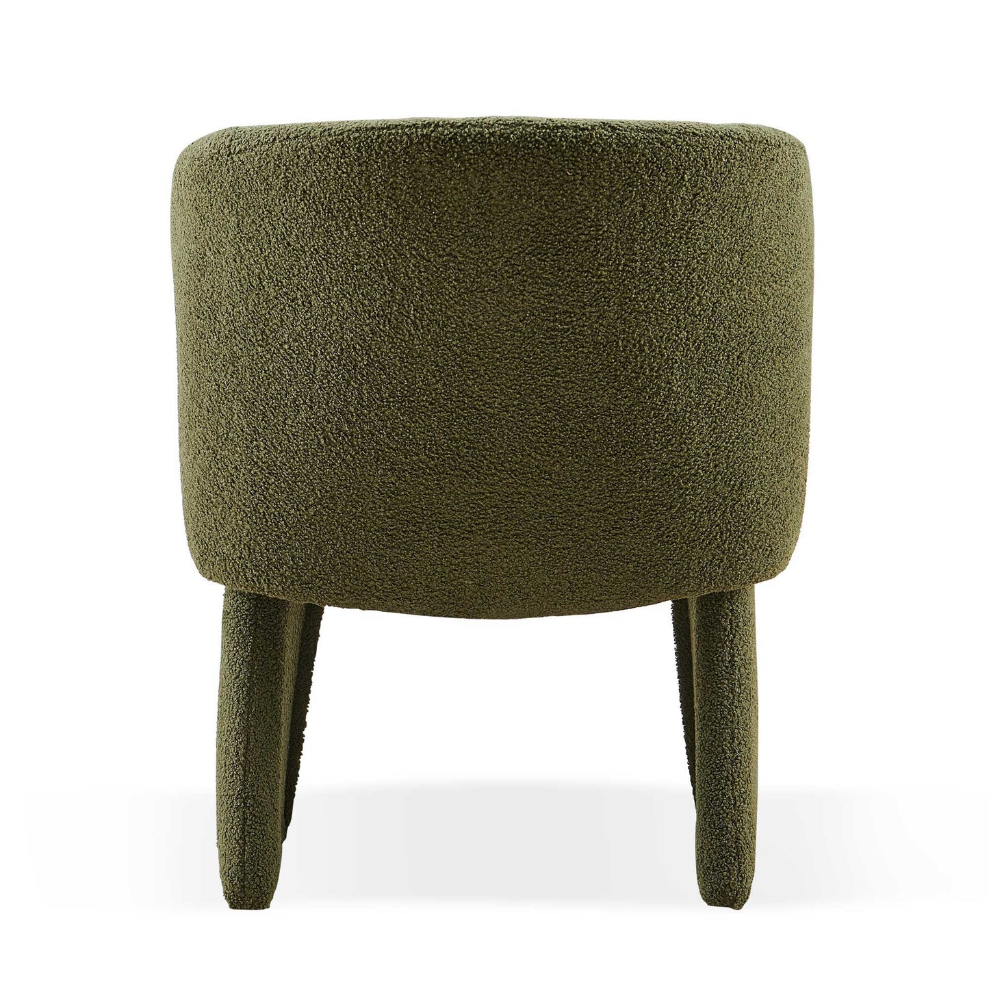 Modern Accent Chair Green Single Sofa Chair, Upholstered Side Chair Teddy Comfy Chair For Dining Room / Bedroom / Living Room / Reception 1 Piece - Green