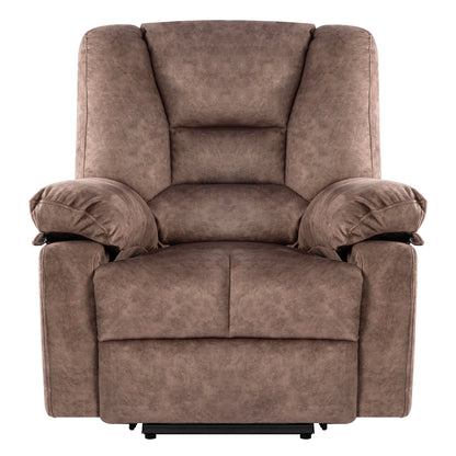 Power Lift Recliner Chair Sofa With Massage - Brown