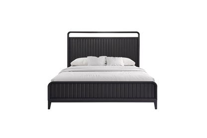 Queen Open Panel Bed - Black
