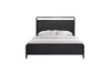 Queen Open Panel Bed - Black
