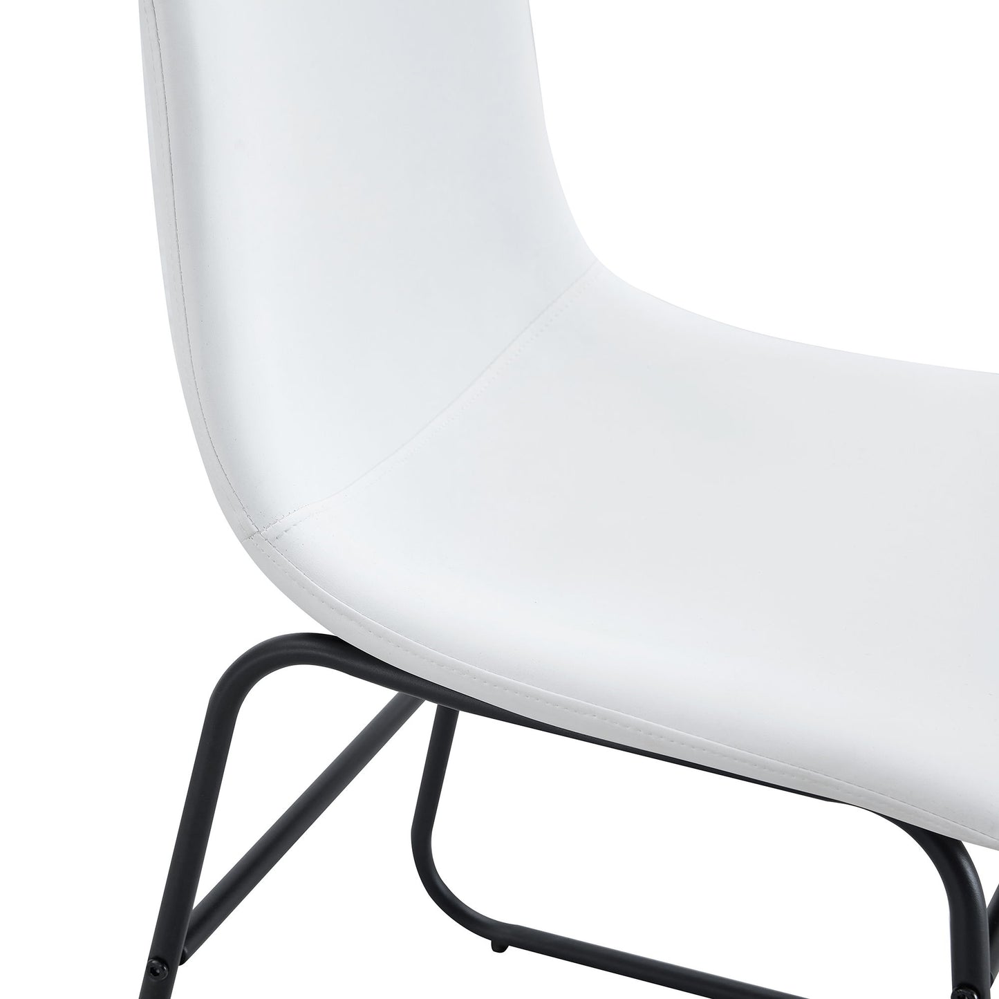 (Set of 4) Classic Chairs, A Stylish Seat Perfect For Modern Minimalist And Industrial Style Environments - White