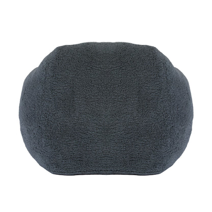 Giant Bean Bag Chair For Adults, Spacious Memory Foam Bean Bag Sofa With Armrests Teddy Fabric, Comfy Seating For Living Room Or Bedroom - Light Grayish Green