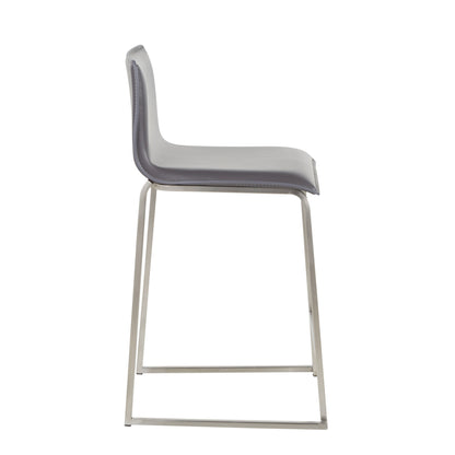 Mara - Contemporary Counter Stool (Set of 2) - Gray