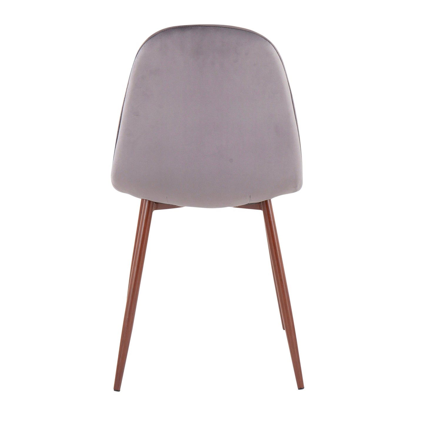 Pebble - Contemporary Chair (Set of 2) - Walnut / Gray