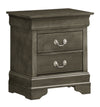 Louis Phillipe - Nightstand - Gray