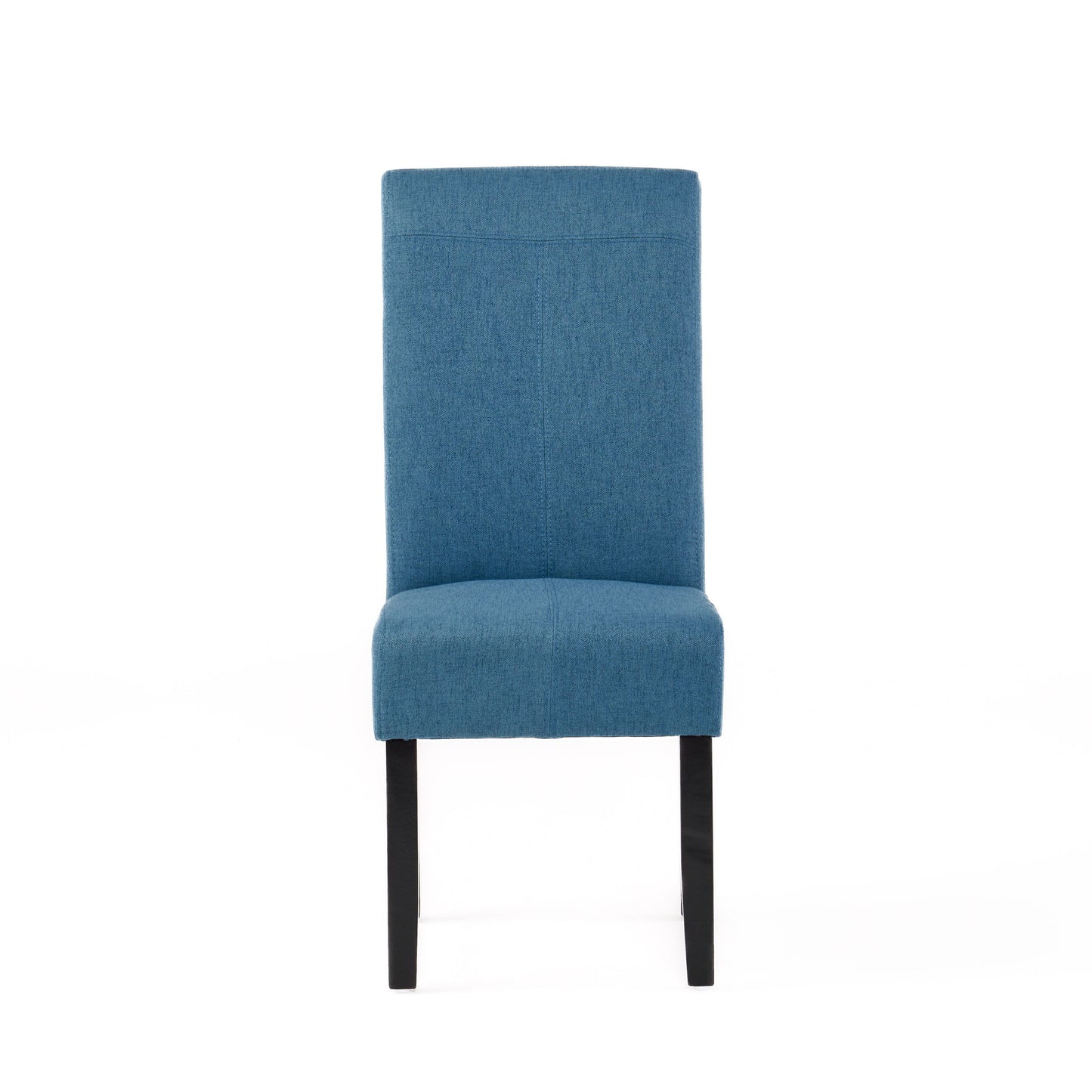 Pertica - Dining Chair, Upholstered Armless Chairs (Set of 2) - Blue