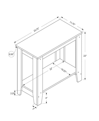 Accent Table, Side Transitional - White