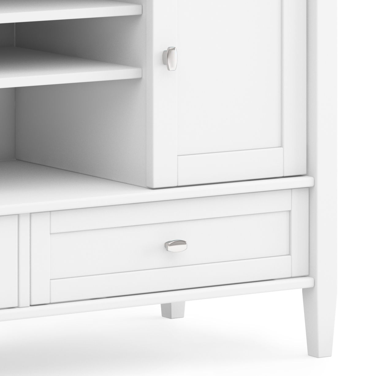 Warm Shaker - Handcrafted TV Media Stand - White