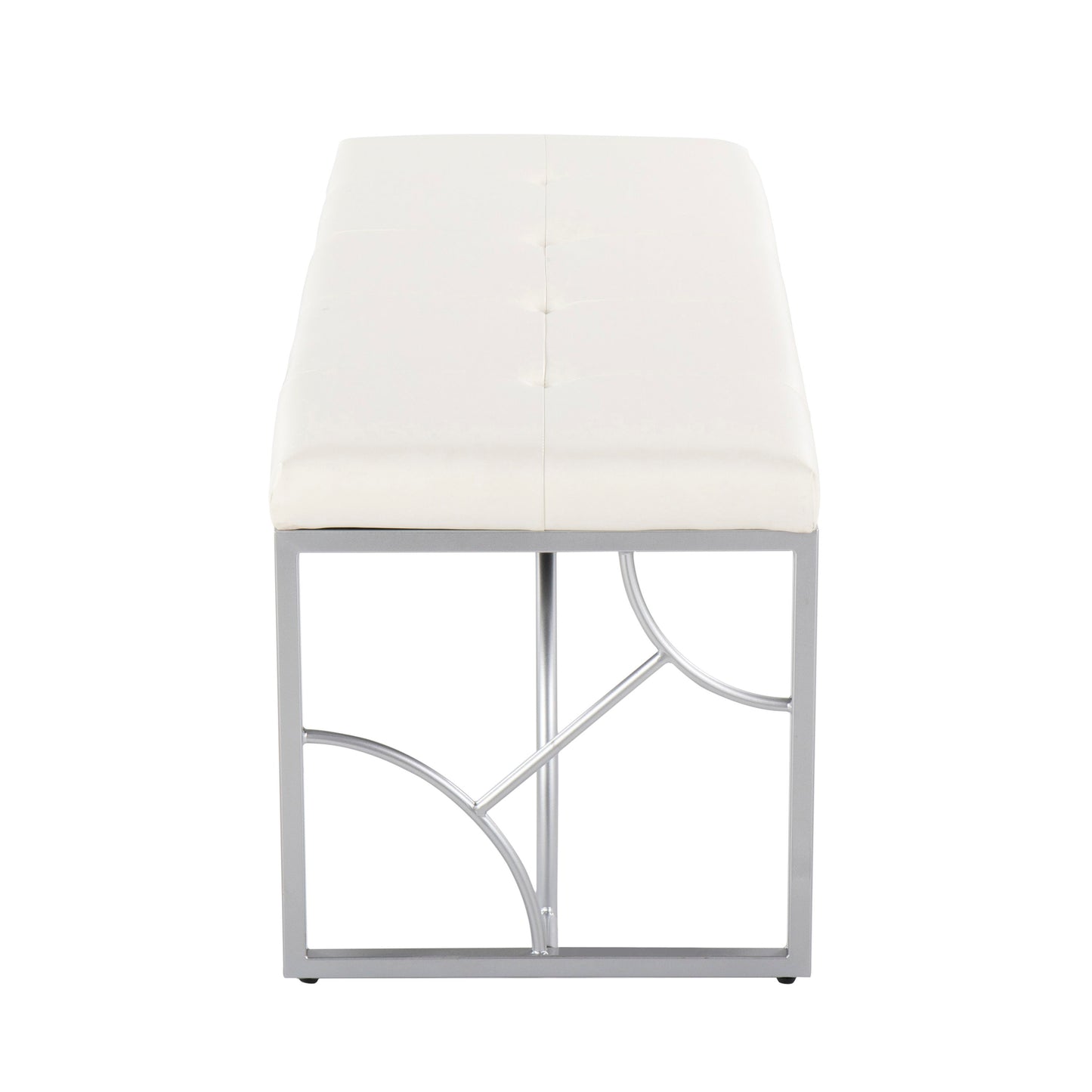 Constellation - Contemporary Bench - Silver / White