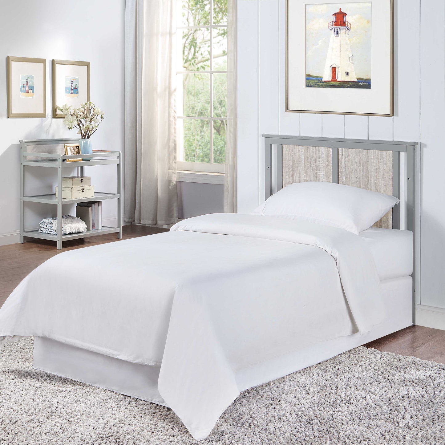 Connelly - Mini Crib With Mattress Pad - Gray, Rockport Gray