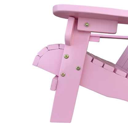 Outdoor Or Indoor Children Adirondack Chair - Pink