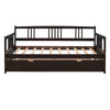 Twin Size DayBed With Twin Size Trundle - Espresso